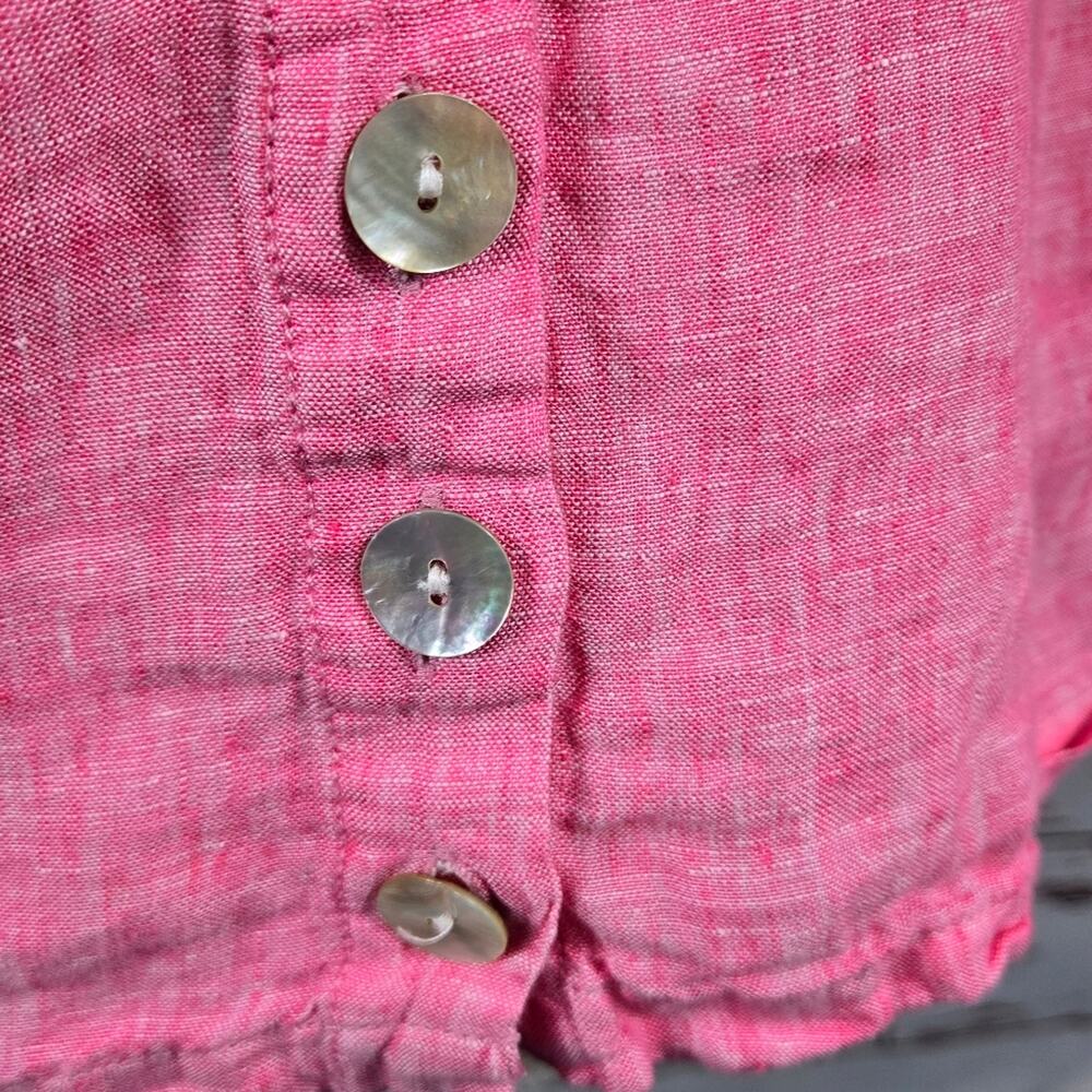 Sigrid Olson Linen Tunic Pink Size Large - image 6